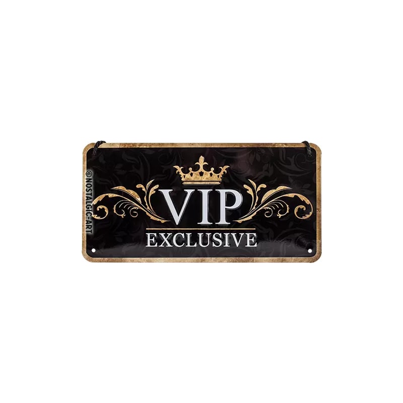 Zawieszka blaszana na ścianę 10x20cm VIP Exclusive