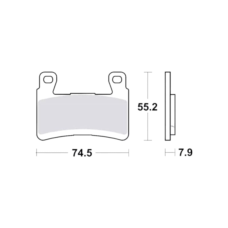 Klocki hamulcowe TRW Lucas MCB 850 TRQ (2 szt.)