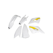 Komplet plastików UFO Husqvarna TE FE 125 250 300 350 450 15 biały żółty