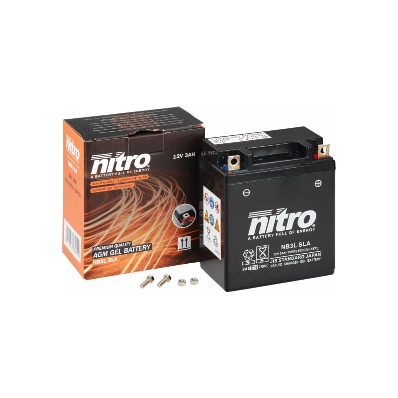 Akumulator żelowy Nitro NB3L YB3L SLA GEL AGM 12V 3 Ah