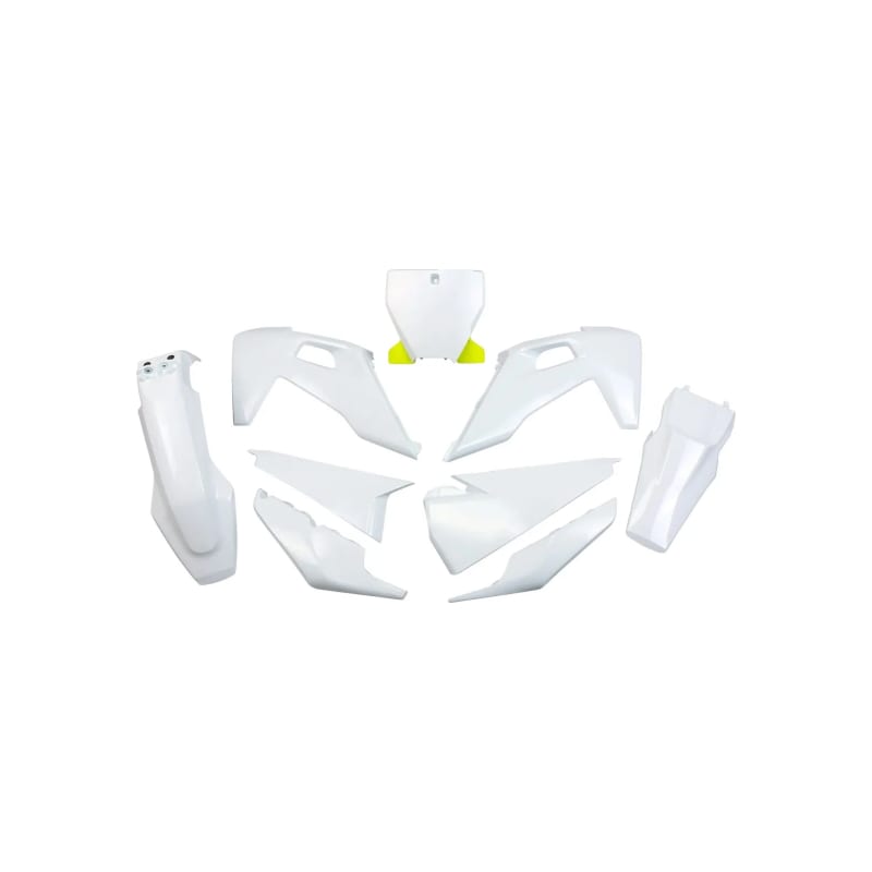 Komplet plastików UFO Husqvarna TC 125-250 FC 250-350-450 19-22 biały OEM