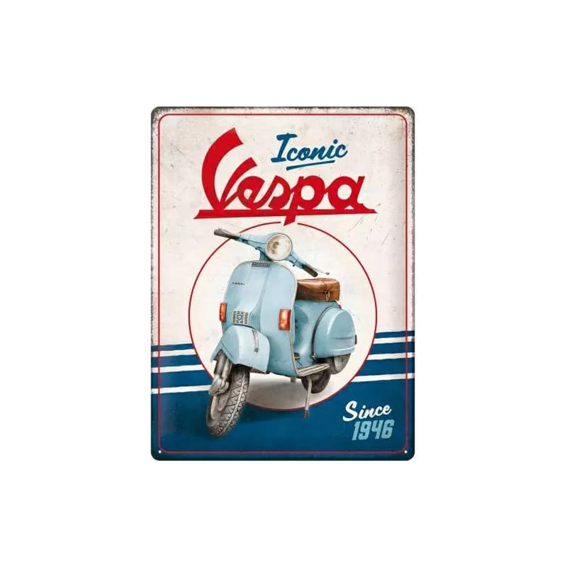 Plakat blaszany 30x40cm Vespa Iconic sin 1946