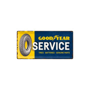 Plakat blaszany 25x50cm Goodyear-Service