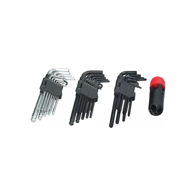 Zestaw kluczy imbusowych calowe + metrycze i Torx HLP 36 szt.
