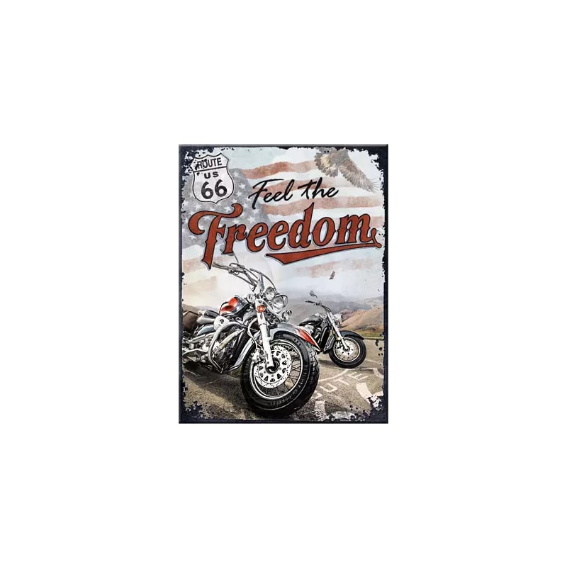 Magnes na lodówkę 6x8cm Route 66 Freedom