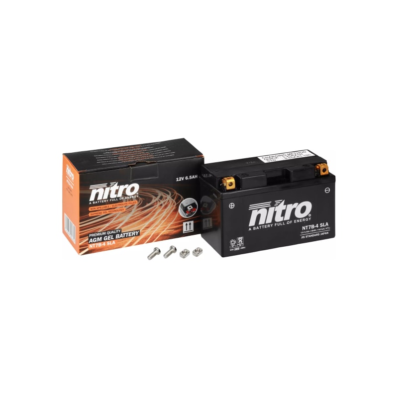 Akumulator żelowy Nitro NT7B-4 YT7B-4-BS SLA AGM GEL 12V 6.5 Ah