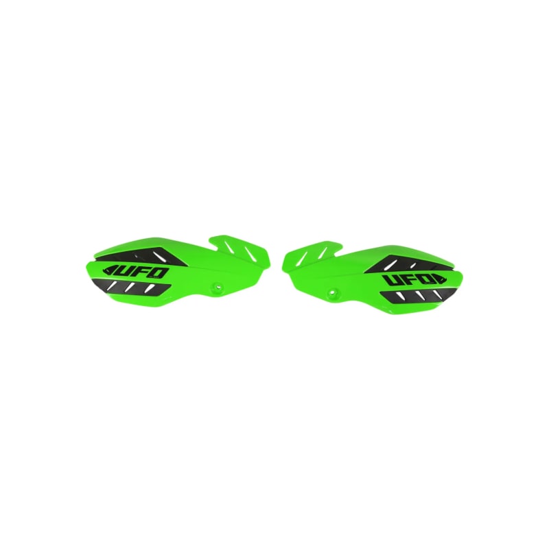 Osłony rąk handbary UFO Flame Kawasaki KXF 250 450 13-17 zielone czarne