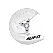 Osłona tarczy hamulcowej przód UFO Kawasaki KXF 250 13-20 KXF 450 13-18 biały