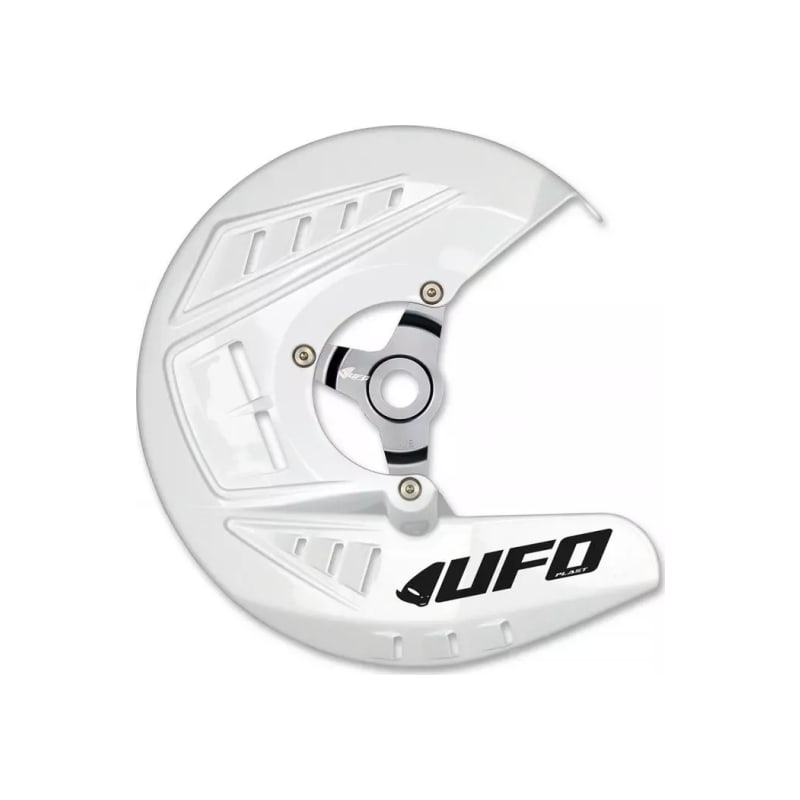 Osłona tarczy hamulcowej przód UFO Kawasaki KXF 250 13-20 KXF 450 13-18 biały