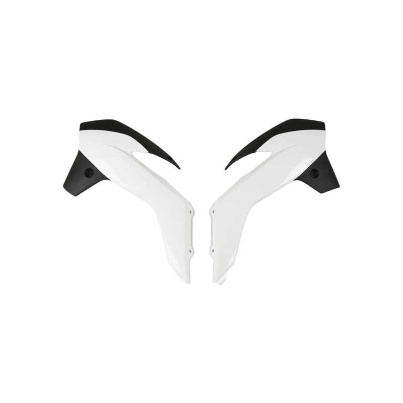 Osłony chłodnicy UFO KTM SX 13-17 OEM 17 białe czarne