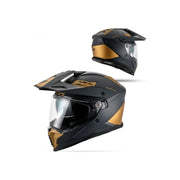 Kask motocyklowy enduro UFO Cosmos Dual Tourer czarny/zloty XL