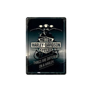 Pocztówka blaszana 14x10cm pasuje do Harley Davidson