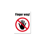 Magnes na lodówkę 6x8cm Finger weg