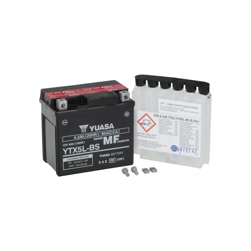 Akumulator bezobsługowy 12V 5 Ah Yuasa YTX5L-BS