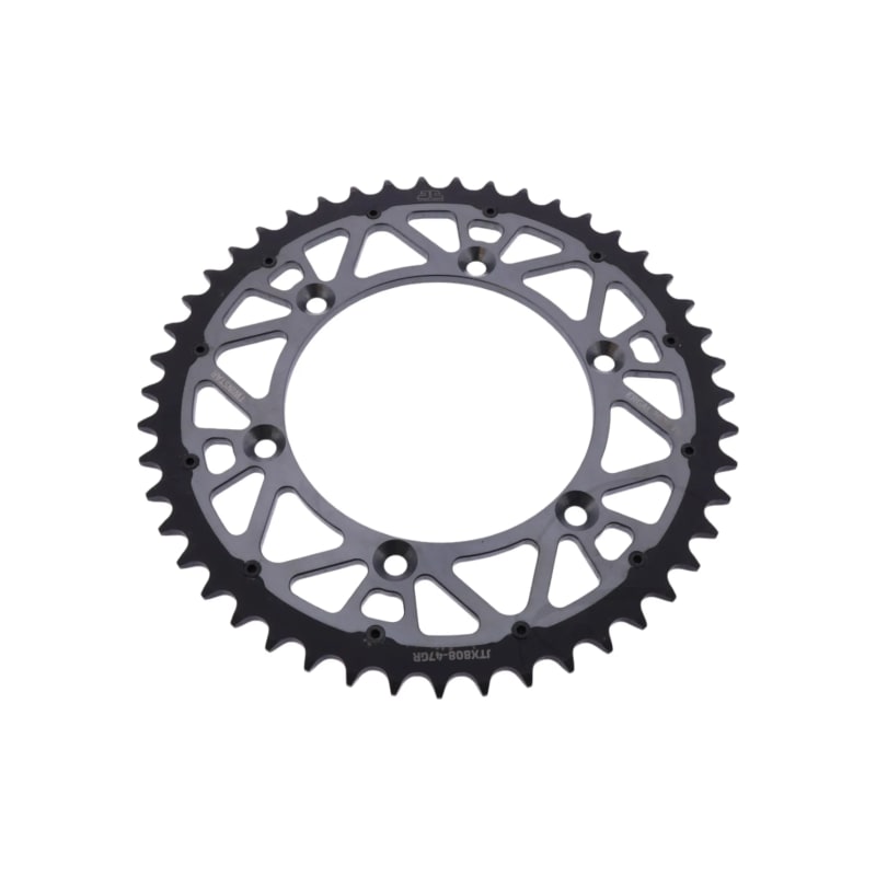Zębatka tył duraluminiowa JT JTX808.50GR 50z rozmiar 520 szara