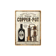 Plakat blaszany 30x40cm Copper Pot Gin