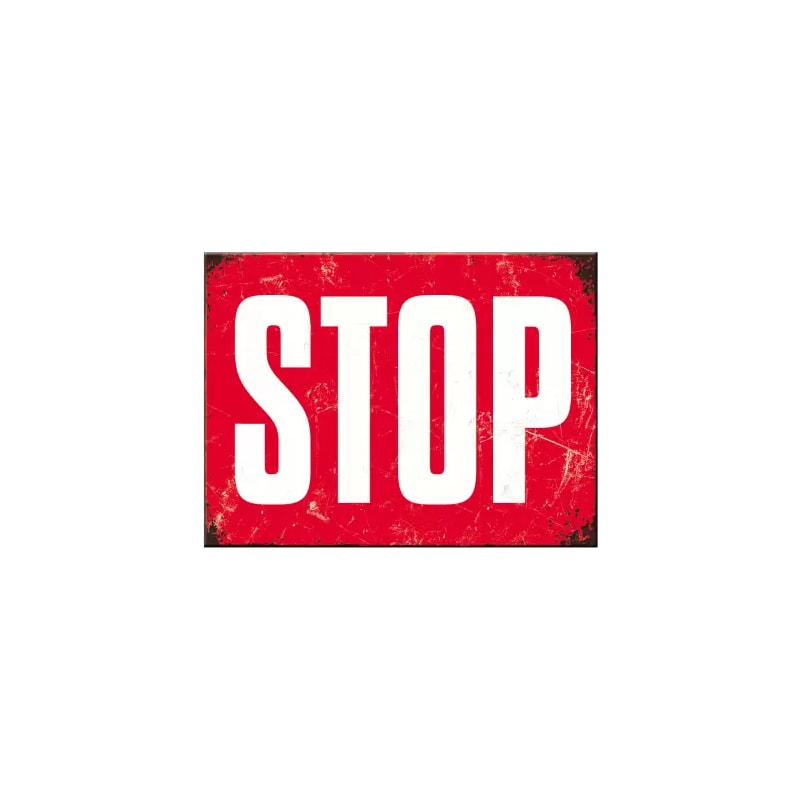 Magnes na lodówkę 6x8cm Achtung-STOP
