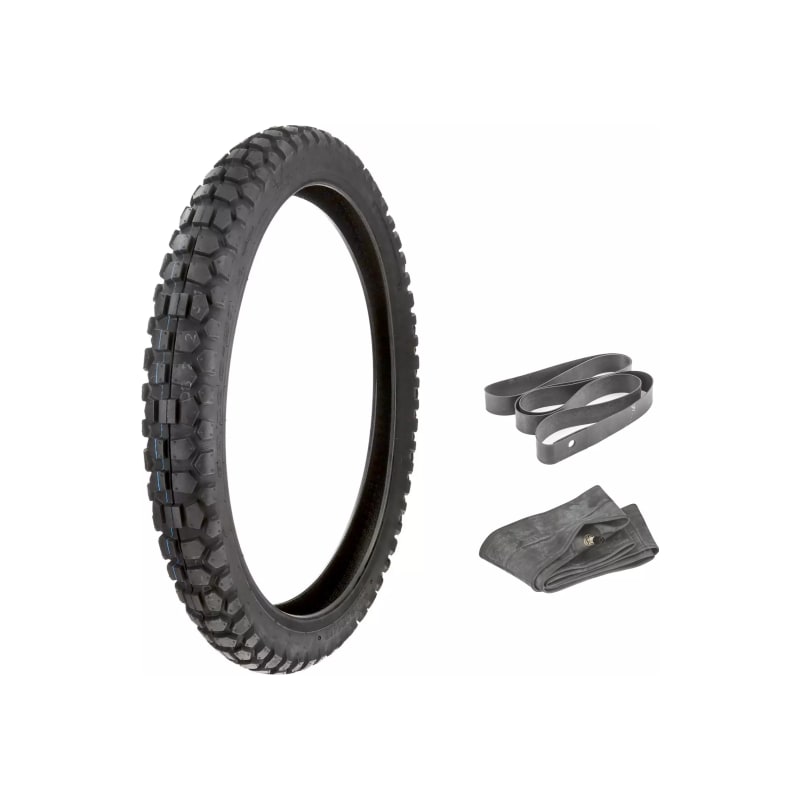 Opona + dętka + fartuch Yuan Xing P208 cross enduro 80/100-21 TT