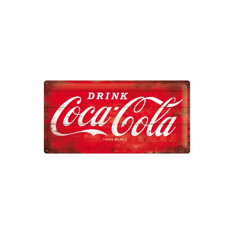 Plakat blaszany 25x50cm Coca-Cola Logo