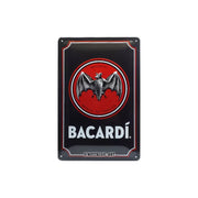 Plakat blaszany 20x30cm Bacardi-Logo Black