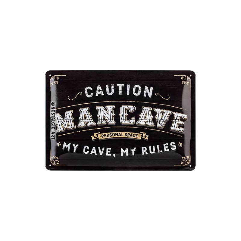 Plakat blaszany 20x30cm Man Cave