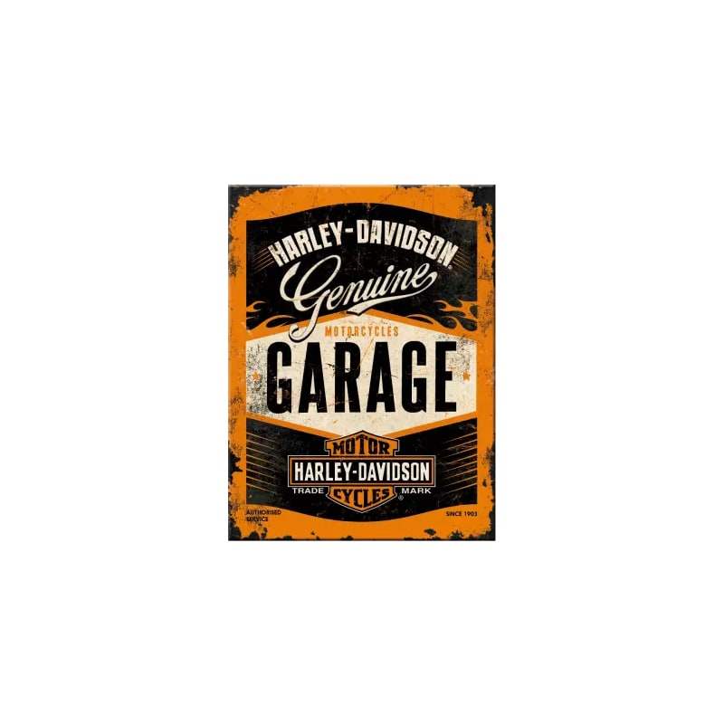 Magnes na lodówkę 6x8cm pasuje do Harley Davidson Garage