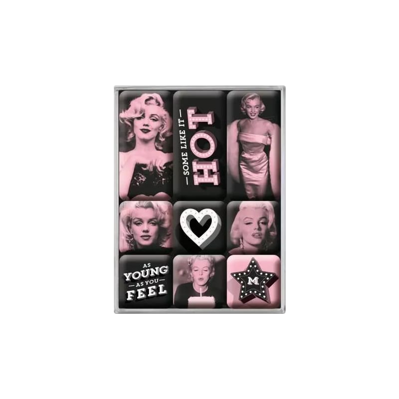 Magnesy na lodówkę zestaw 9szt. Marilyn-Some Like