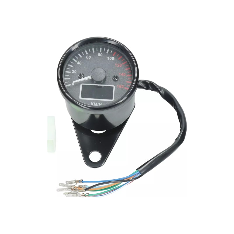Licznik motocyklowy cyfrowy LCD z diodami Led HLP wskaźnik paliwa