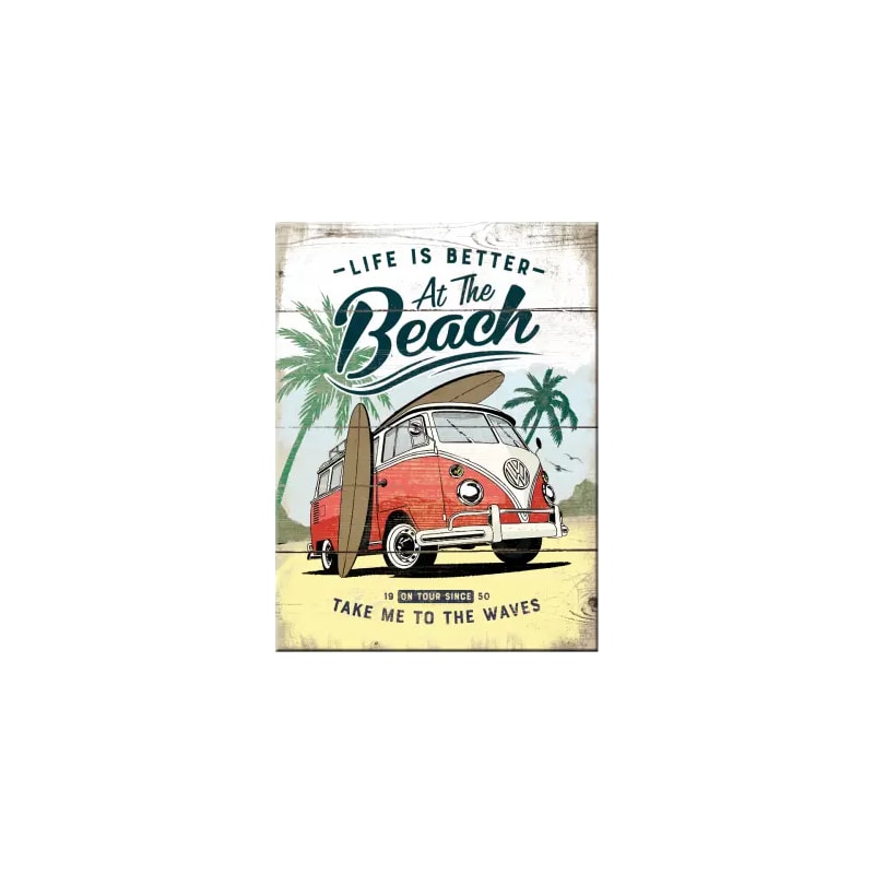 Magnes na lodówkę 6x8cm VW Bulli Beach
