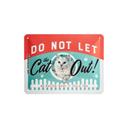 Plakat blaszany 15x20cm Do Not Let The Cat