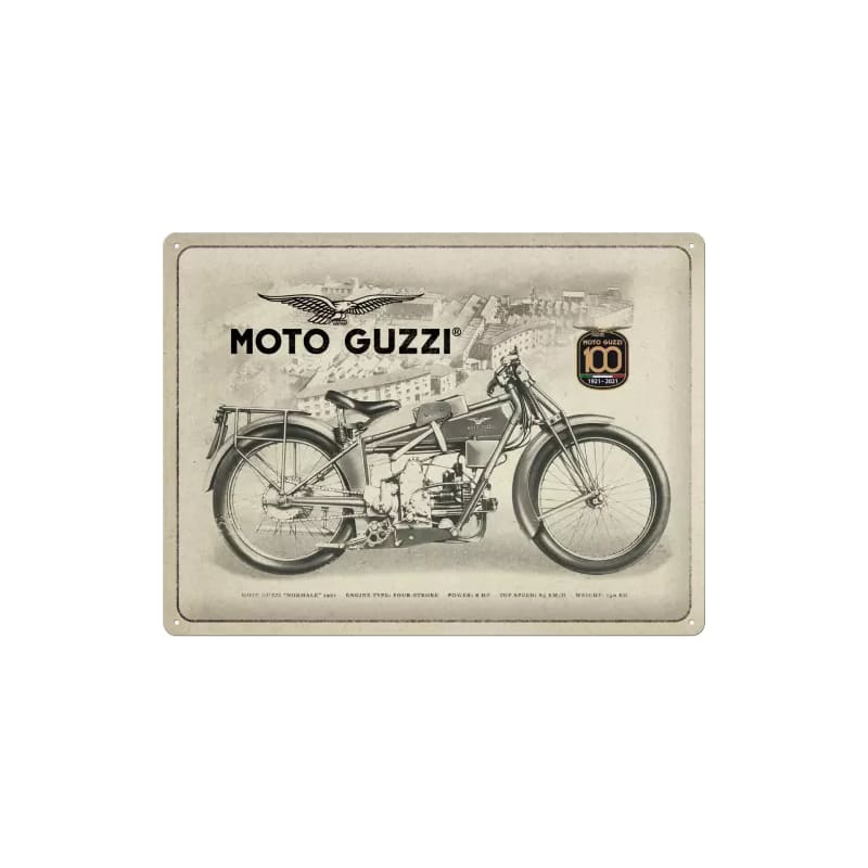 Plakat blaszany 30x40cm Moto Guzzi 100