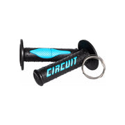 Manetki kierownicy Circuit Electra Racing MX czarno-niebieskie Fluo