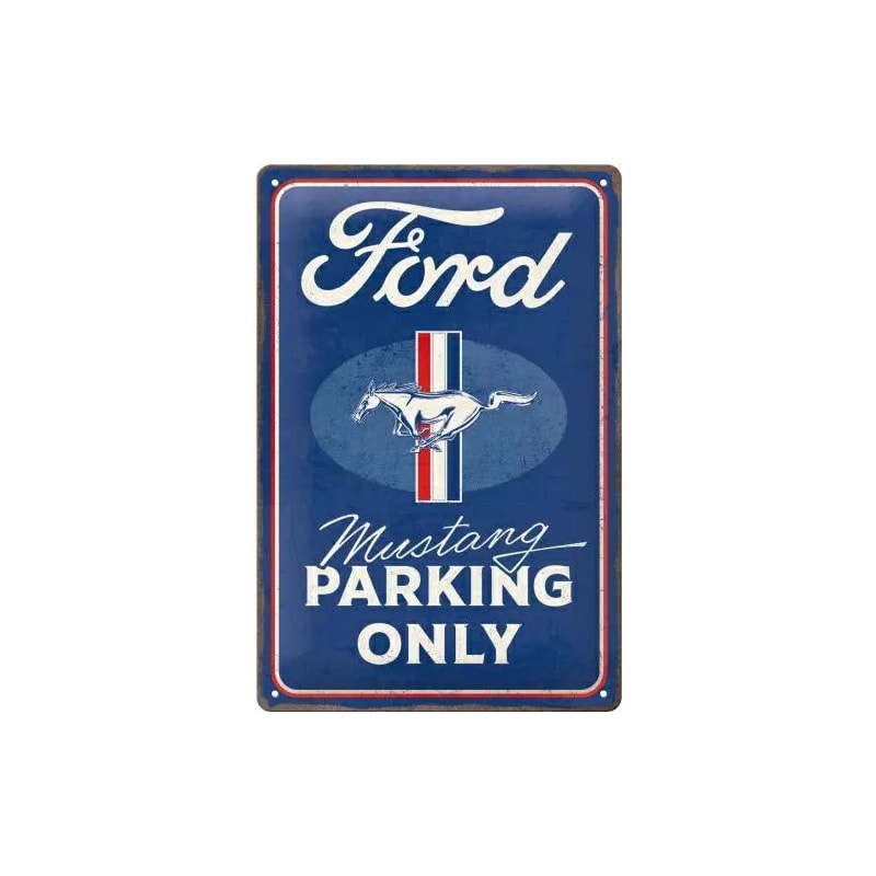 Plakat blaszany 20x30cm Ford Mustang Parking Only
