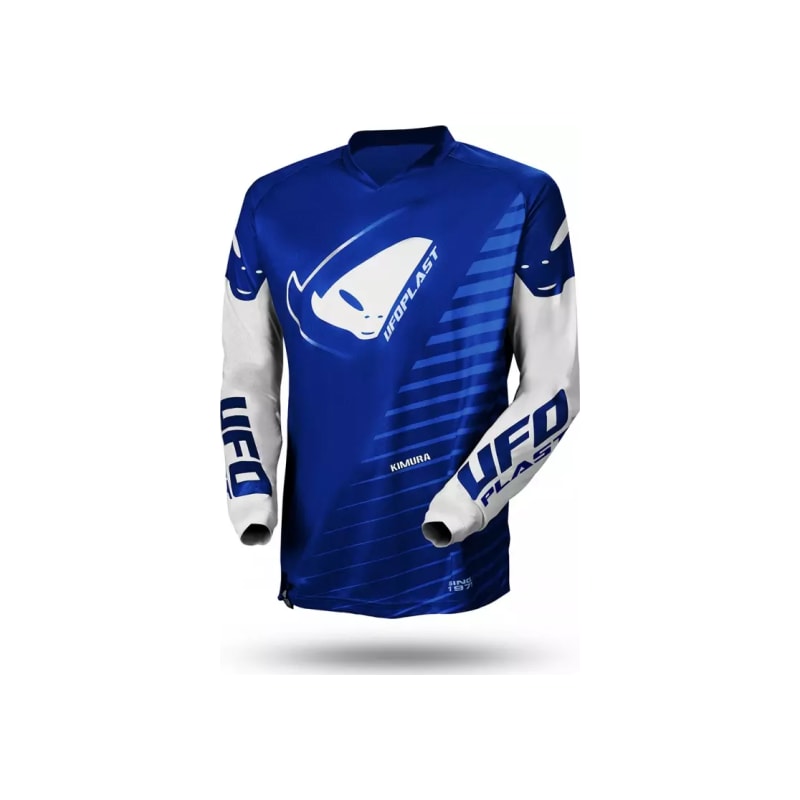 Bluza cross enduro UFO Kimura Junior niebieski biały S