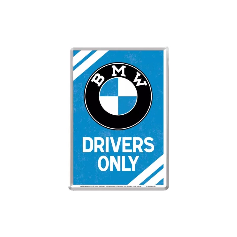Pocztówka blaszana 14x10cm BMW-Drivers Only