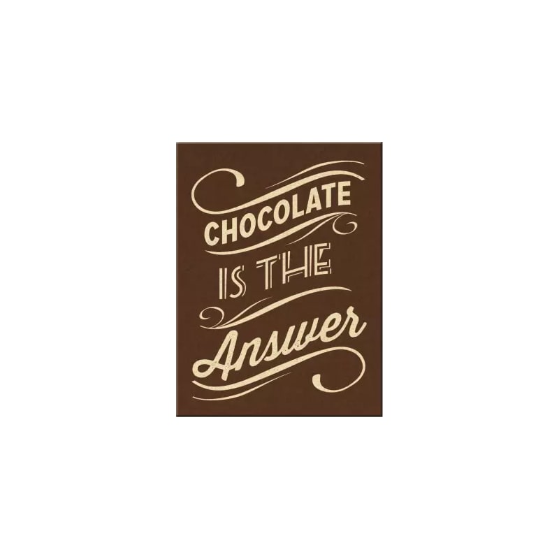 Magnes na lodówkę 6x8cm Chocolate is the Answer