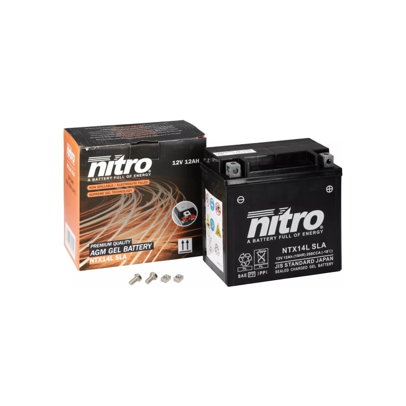 Akumulator żelowy Nitro NTX14L YTX14L-BS SLA GEL AGM 12V 12 Ah