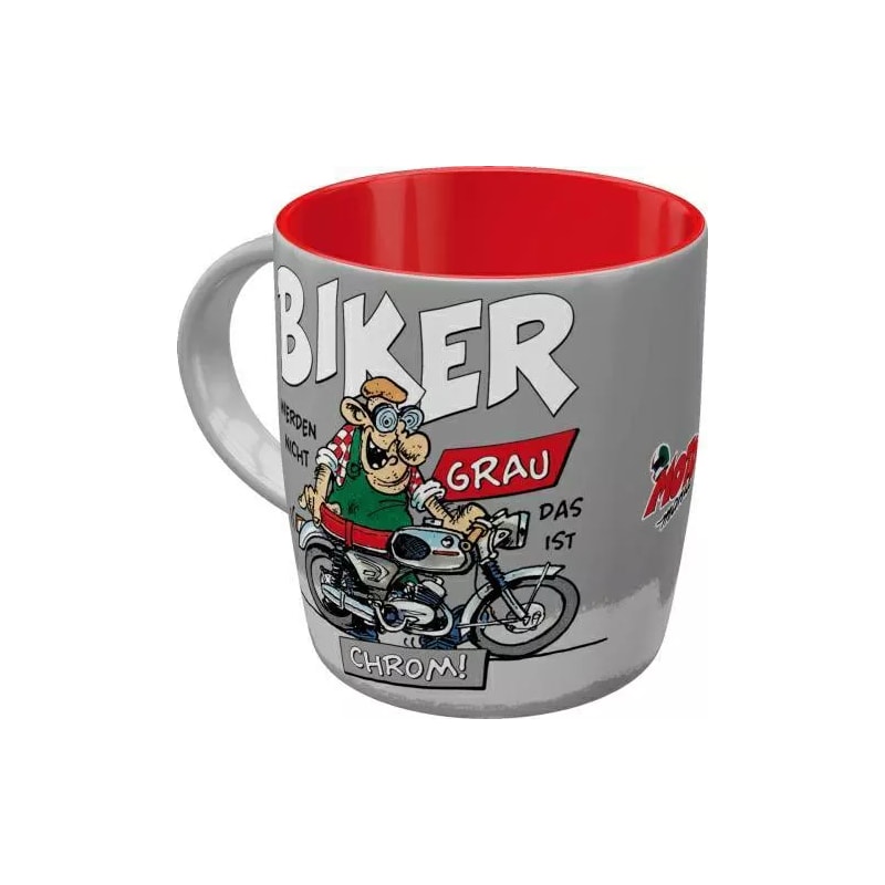 Kubek ceramiczny MOTOmania Biker Chrom