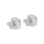 Adapter podwyższenie kierownicy HLP 25mm z przesunięciem 25mm + mocowanie 28/28mm srebrny