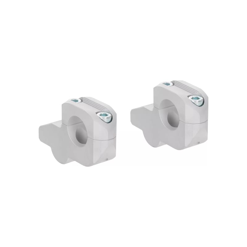 Adapter podwyższenie kierownicy HLP 25mm z przesunięciem 25mm + mocowanie 28/28mm srebrny