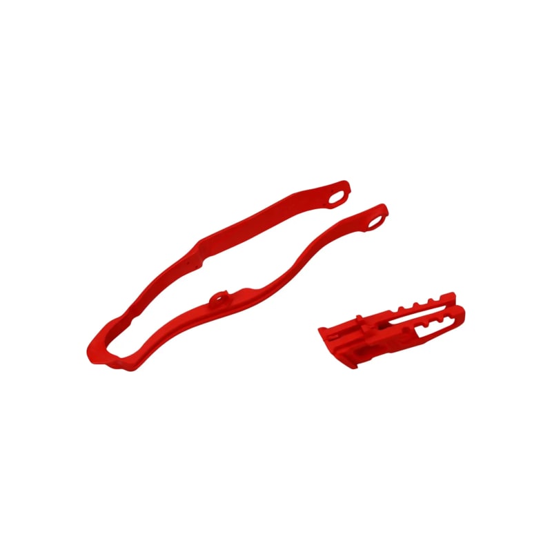 Zestaw UFO ślizg i prowadnica Honda CRF 250R 14-17 CRF 450R 13-16 czerwony