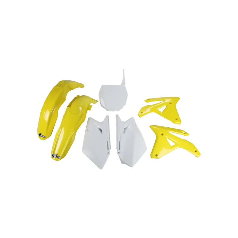 Komplet plastików UFO Suzuki RMZ 450 07 OEM żółty biały