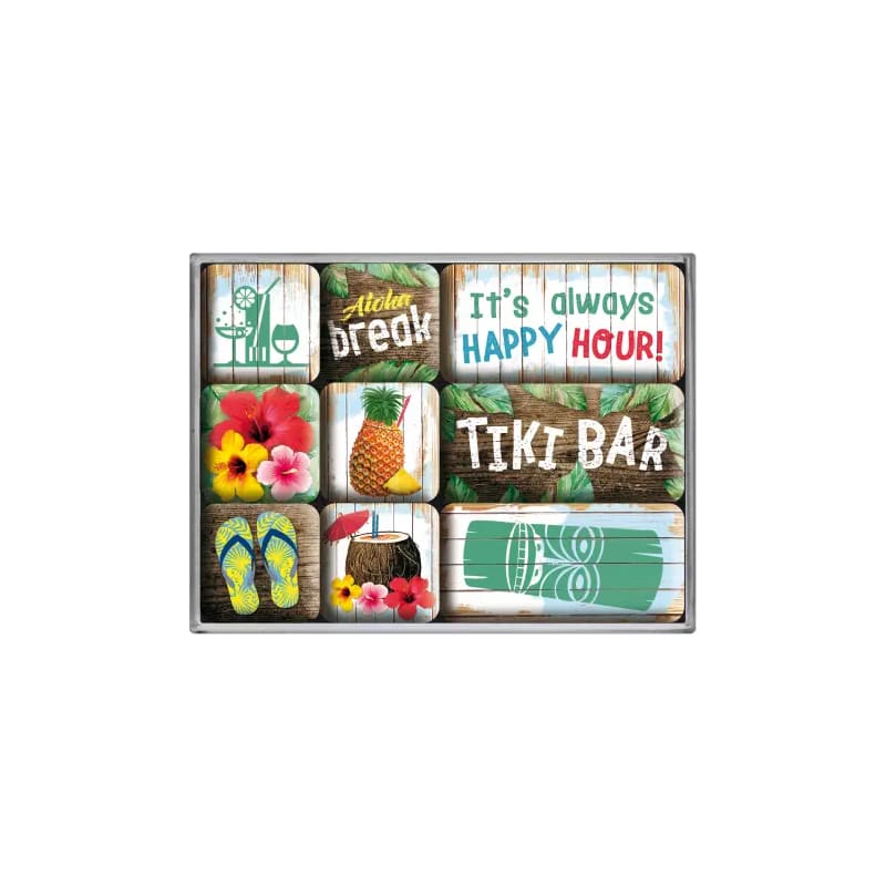Magnesy na lodowkę zestaw 9szt. Tiki Bar