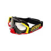 Gogle motocyklowe Circuit Quantum-N żółty/czerwony