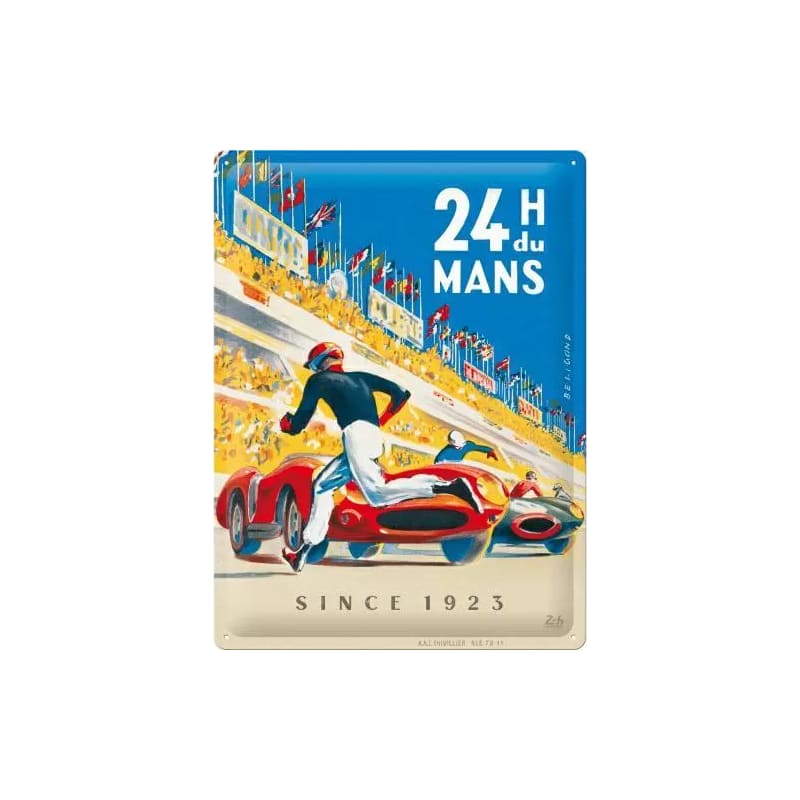 Plakat blaszany 30x40cm 24h Le Mans Racing Poster