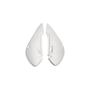 Komplet plastikowych osłon bocznych tylnych UFO Kawasaki KX 65 01-18 białe