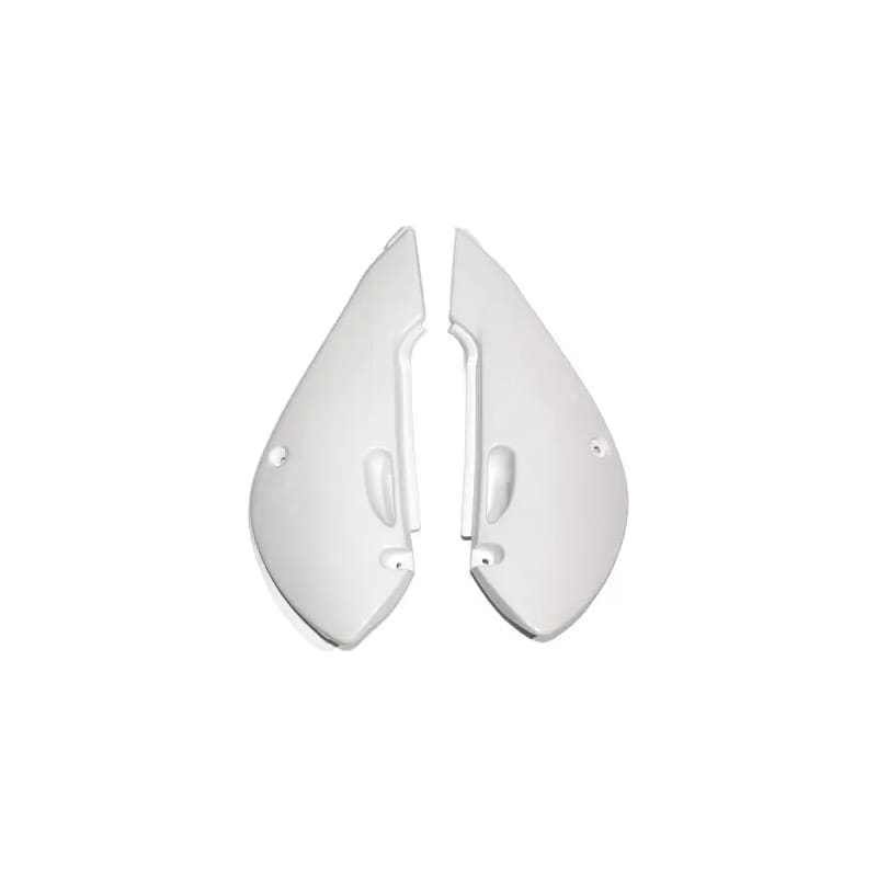 Komplet plastikowych osłon bocznych tylnych UFO Kawasaki KX 65 01-18 białe
