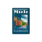 Plakat blaszany 20x30cm Miele-Waschbott