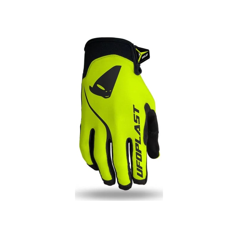 Rękawice motocyklowe cross enduro UFO Skyline żółty fluo czarny M