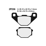 Klocki hamulcowe Nissin Street /Off-Road Sintered Metal 2P-236ST-MX
